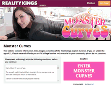 Tablet Screenshot of monstercurves.com